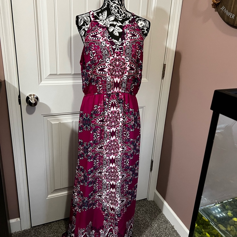 Large Magenta sun dress